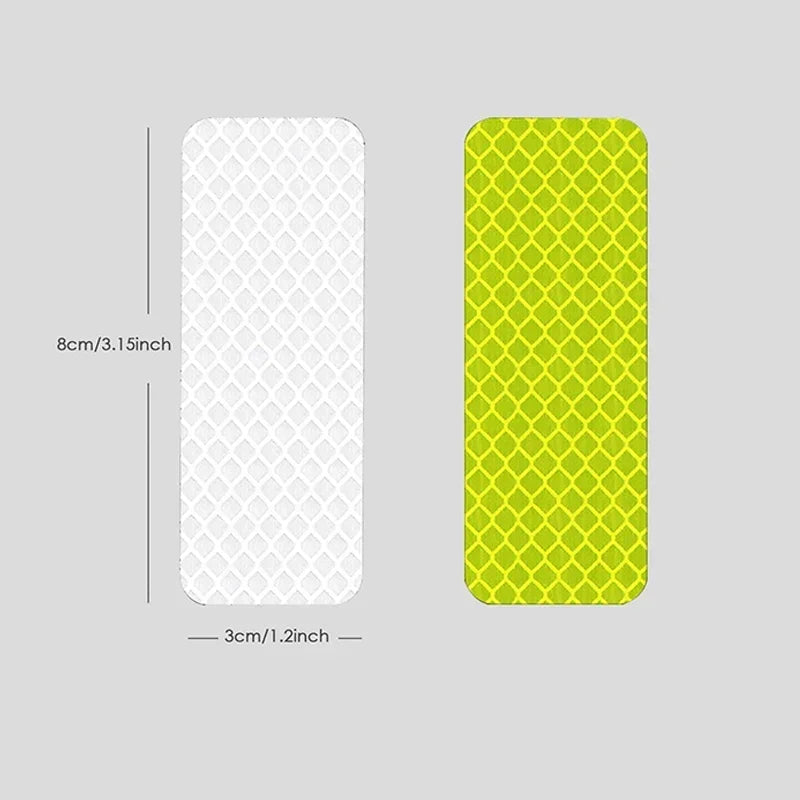 10pcs Waterproof Night Anti-collision Reflective Patch Multifunction Stroller Accessories Baby Stroller Safety Warning Sticker