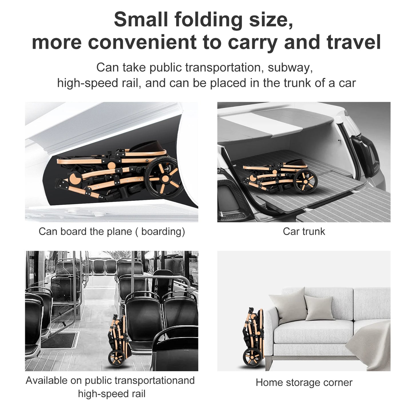 Baby Stroller 3 in 1 Newborn Baby Carriage Lightweight Newbaby Car Travel Pram For Newborn Baby High Landscape Stroller Baby