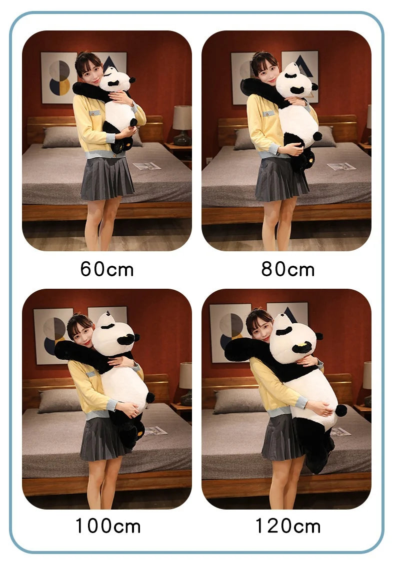 60cm-120cm Giant Panda Plush Toys Soft Sleep Pillow
