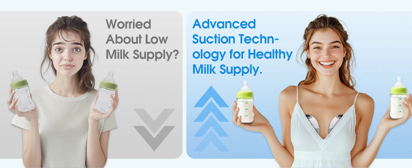 Breast Pump Electric Handsfree BPA Free With Heating & UV Sterilize Lid Optional Wireless Upgrade Wearable Breastfeeding Pump