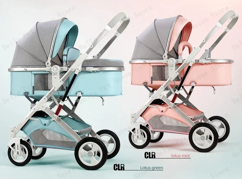 2025 New 3-in-1 Twin Baby Stroller with Car Seat Portable 