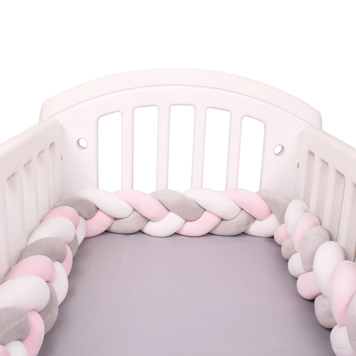 1-4 M Baby Bed Protector Infant Cradle Pillow Cushion Braid Knot Bumper Crib Bumper Room Decor Tresse Tour De Lit Bebe