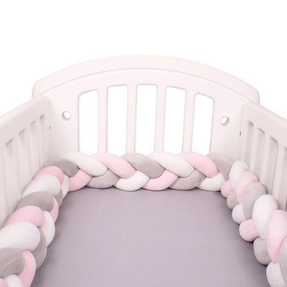 1-4 M Baby Bed Protector Infant Cradle Pillow Cushion Braid Knot Bumper Crib Bumper Room Decor Tresse Tour De Lit Bebe