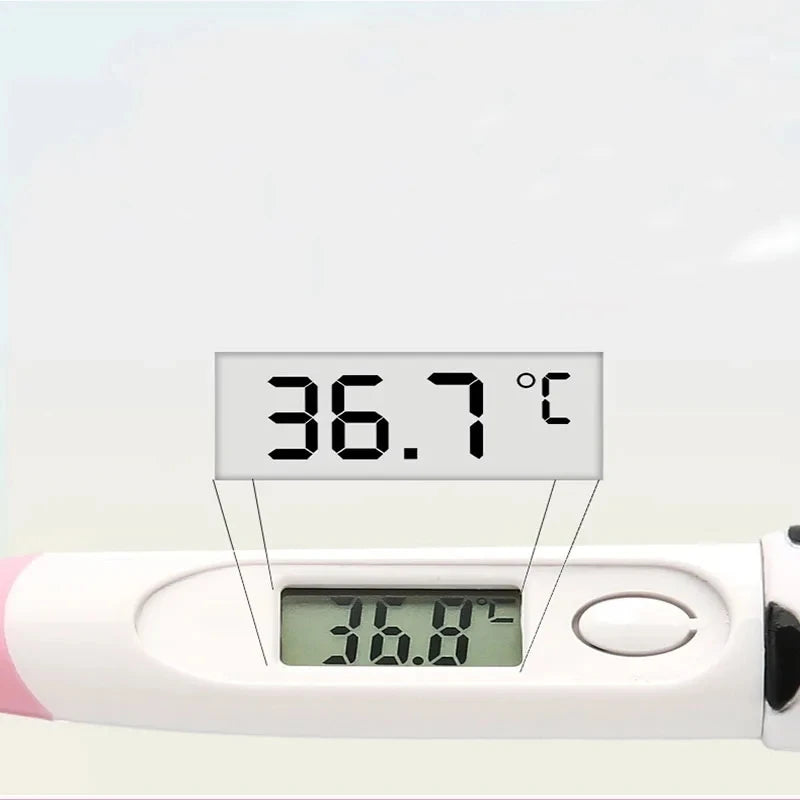 1pc Baby Cartoon Digital Thermometer Oral Armpit Flexible 
