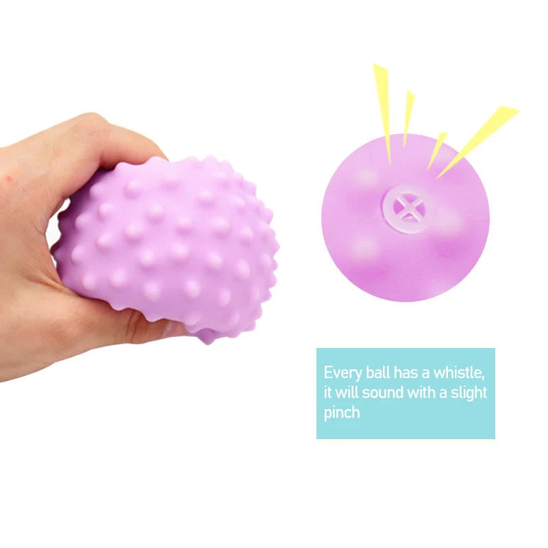 Baby Toys Hands Touch Ball Sensory Toy Infant rattle Massage Kawaii Soft Ball Tactile Developing For Babies игрушки для детей