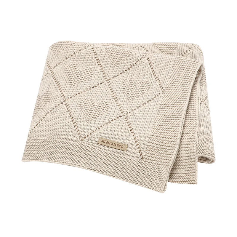 Baby Blankets Knitted Breathable Newborn Boy Girl Cotton Stroller Bedding Sleeping Covers 90*70cm Toddler Throw Receiving Quilts
