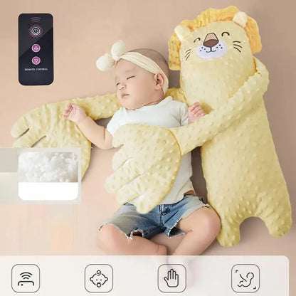 Remote Control Electric Baby Sleep Toy Cartoon Bear Shaped Plush Soothing Dolls Cartoon Baby Sleep Aid Comfort Soother Pillow