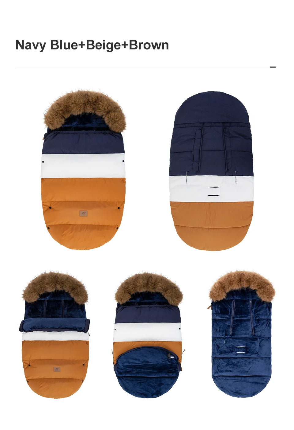 Winter Baby Stroller Footmuff 0-36 Months Windproof Warm Envelope For Universal Pram Outside Travel Baby Stroller Accessories