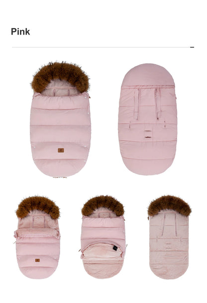 Winter Baby Stroller Footmuff 0-36 Months Windproof Warm Envelope For Universal Pram Outside Travel Baby Stroller Accessories