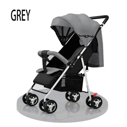 3 in 1 Baby Stroller Prams Lightweight Stroller Compact Foldable Stroller Newborn Stroller Travel System Pushchair Baby Buggy