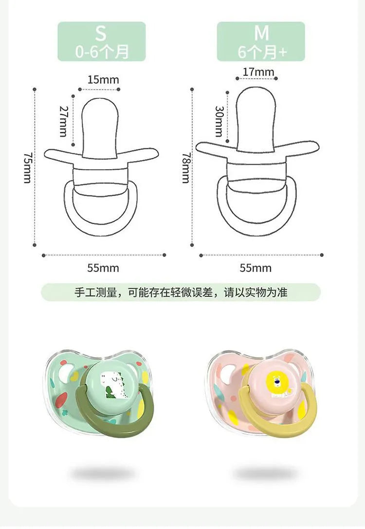 Cartoon Baby Silicone Pacifier 0-6-36 Months Old Newborn 