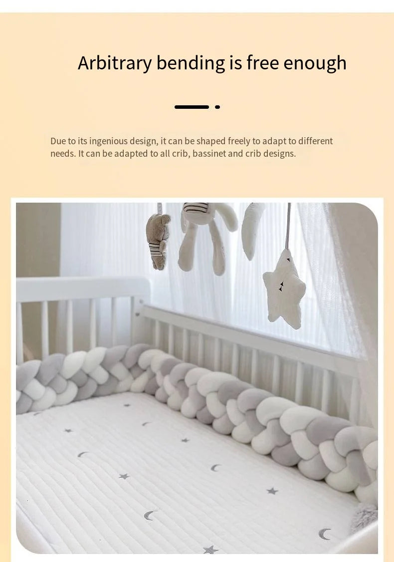 2M 3M Baby Bumper Crib Protector Mobile Baby Bed Cushion Set Bule Colour for Infant Room Decor 2023 Free Shiping Baby Cot Bumper
