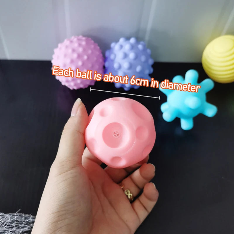 Baby Toys Hands Touch Ball Sensory Toy Infant rattle Massage Kawaii Soft Ball Tactile Developing For Babies игрушки для детей