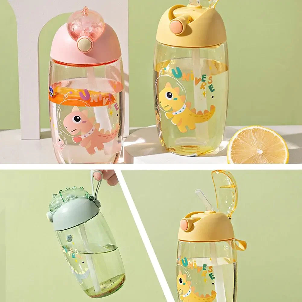 JIRO 600ML Childrens Water Bottle for School