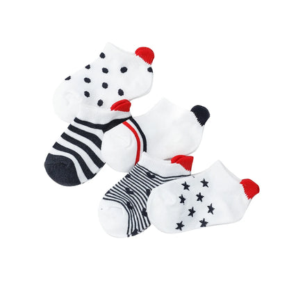 Cute Lovely Short Baby Socks Children Sock Red Heart Girls