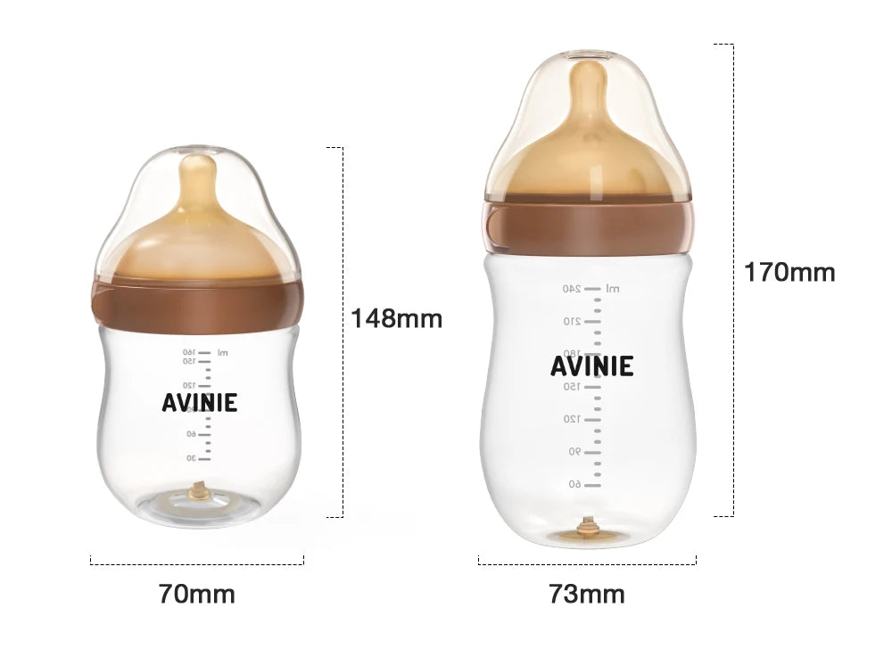 Newborn baby Wide caliber High borosilicate glass Bottles Anti choking Anti-Colic Bottle 0-6 months+ 160ml 240ml Baby Bottles