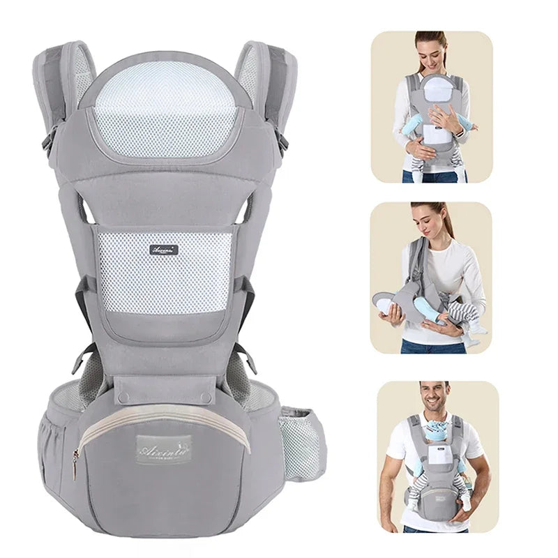 Ergonomic Baby Carrier Backpack Infant Baby Hipseat Carrier Front Facing Ergonomic Kangaroo Baby Wrap Sling Travel Backpack