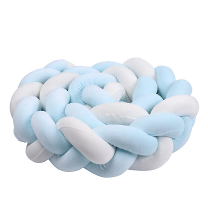 1-4 M Baby Bed Protector Infant Cradle Pillow Cushion Braid Knot Bumper Crib Bumper Room Decor Tresse Tour De Lit Bebe