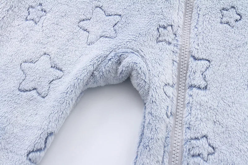 Soft Newborn Baby Clothes Flannel Autumn Winter Baby Boys Girls Jumpsuit Cartoon Newborn Bodysuit Warm Rompers for Babies 0-12M