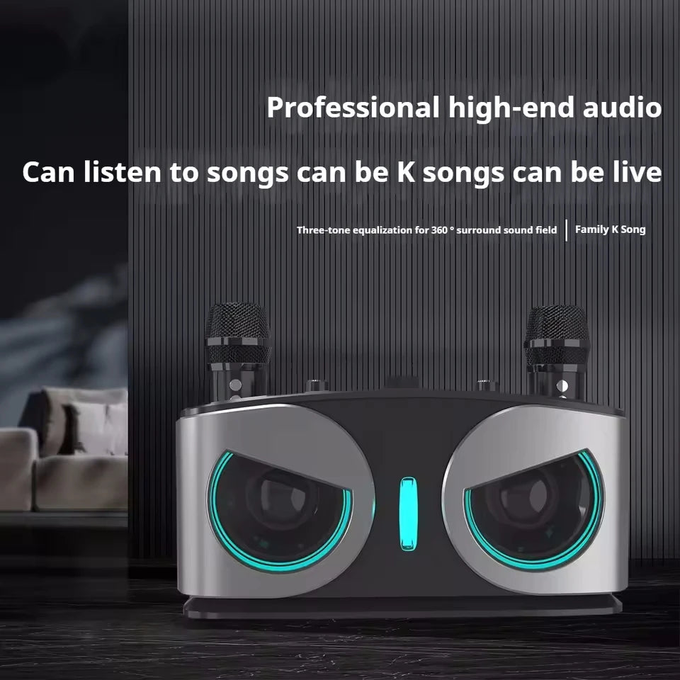 Karaoke Portable Wireless Bluetooth Speaker With Microphone Machine Subwoofer Powerful Sound Box Music Caixa De Som Bocina Audio