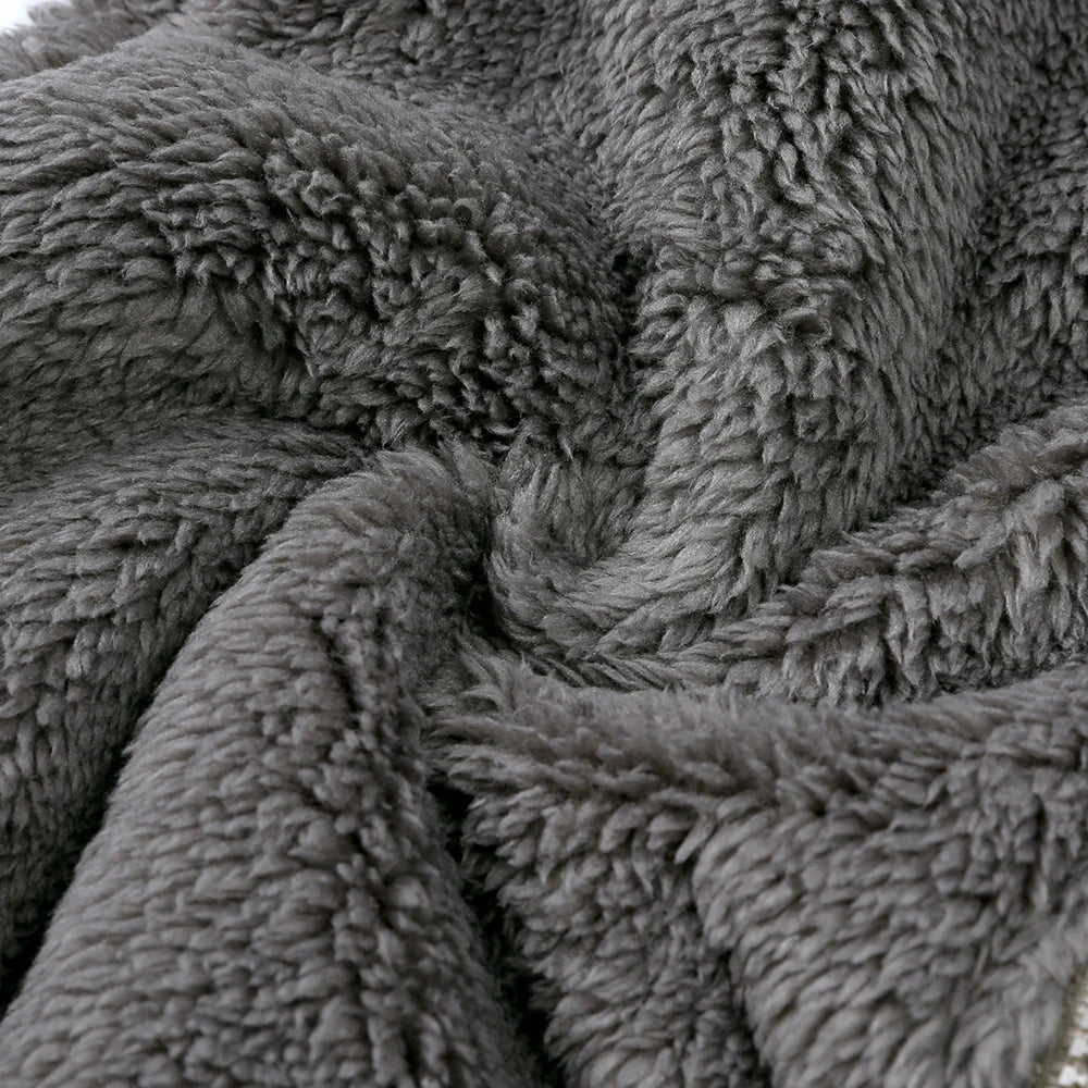 0-24M Baby Rompers Infant Clothes Winter Newborn Baby Boy Girl Zipper Bodysuit Bear Fleece Hooded Pyjamas