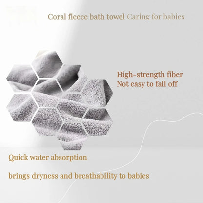 Hot Selling New Animal Hooded Baby Bath Towel Soft Cap Warm And Fast Absorbent Coral Velvet Bathrobe For Boys And Girls