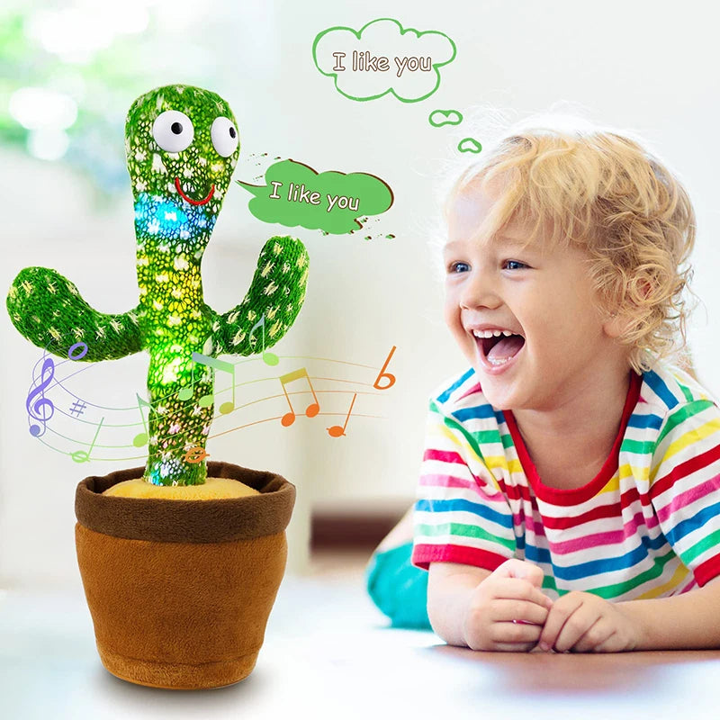 Dancing Cactus Song Speaker Talking Usb Battery Voice Repeat