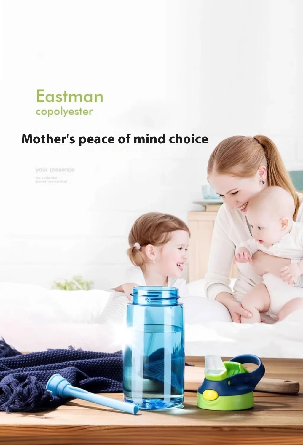 480ML Baby Feeding Cup Leakproof Water Bottle