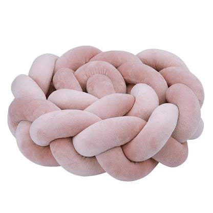 1-4 M Baby Bed Protector Infant Cradle Pillow Cushion Braid Knot Bumper Crib Bumper Room Decor Tresse Tour De Lit Bebe