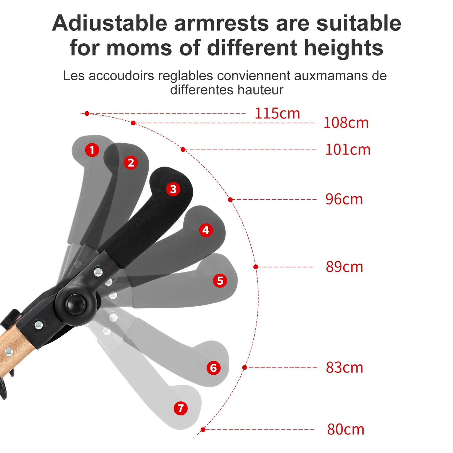 3 in 1 Baby Stroller Multifunction with Car Seat and Sleeping Basket Baby Pram Lightweight Infant Pushchair Compact Folding Pram