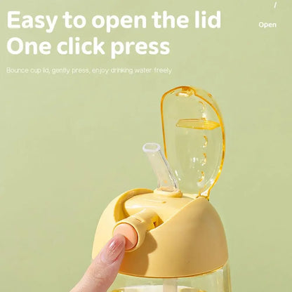 JIRO 600ML Childrens Water Bottle for School