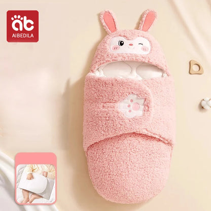 AIBEDILA Autumn Winter Infant Toddler Thicken Cashmere Receiving Blankets 0-6M Newborn Baby blanket Swaddling Kids Accessories