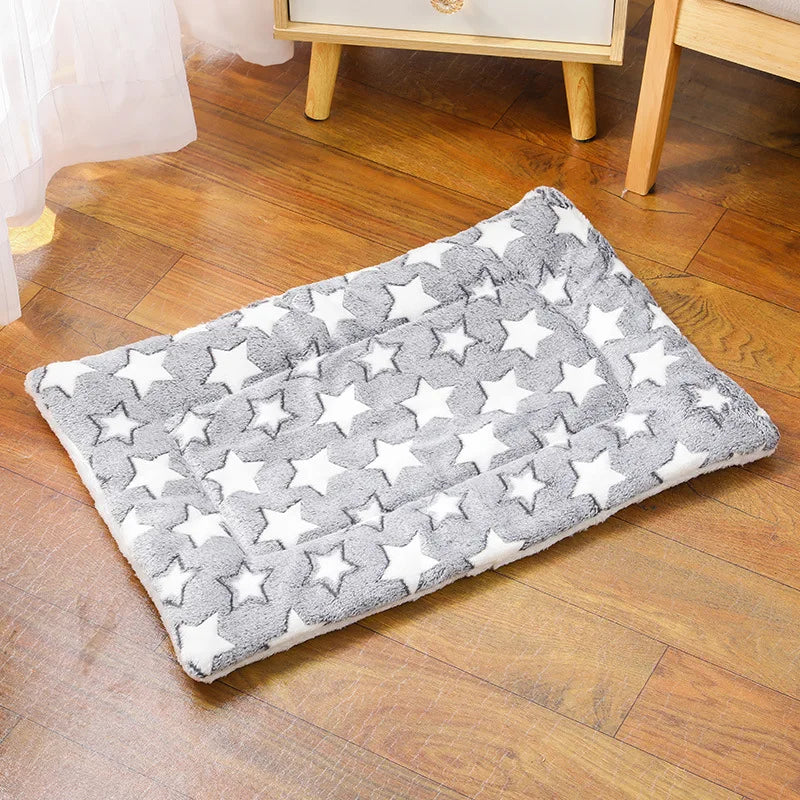 Cute Small Dog Mat Double-sided Use Winter Warm Medium Cat Sofa Blanket Skin-friendly Puppy Bed Cushion Pet Bed Accessories by Baby Paradise