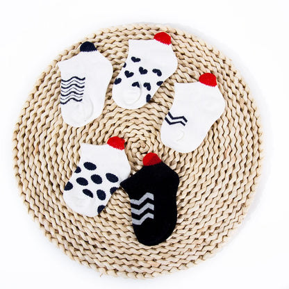 Cute Lovely Short Baby Socks Children Sock Red Heart Girls