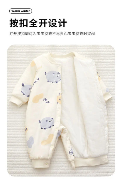 Somenie Newborn Baby Onesie Thickened Winter