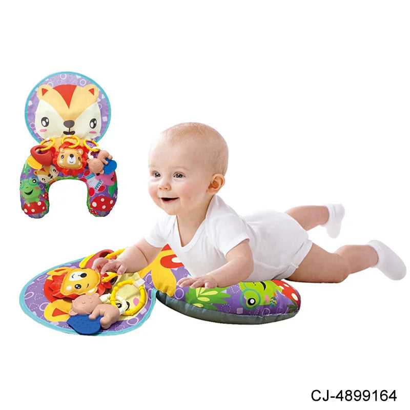 Montessori High Contrast Sensory Toys Baby Pillow Tummy Time Toy Newborn Head-up Training Pillow Teether Rattles 0 6 12 Months