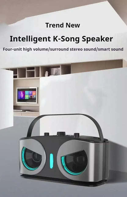 Karaoke Portable Wireless Bluetooth Speaker With Microphone Machine Subwoofer Powerful Sound Box Music Caixa De Som Bocina Audio