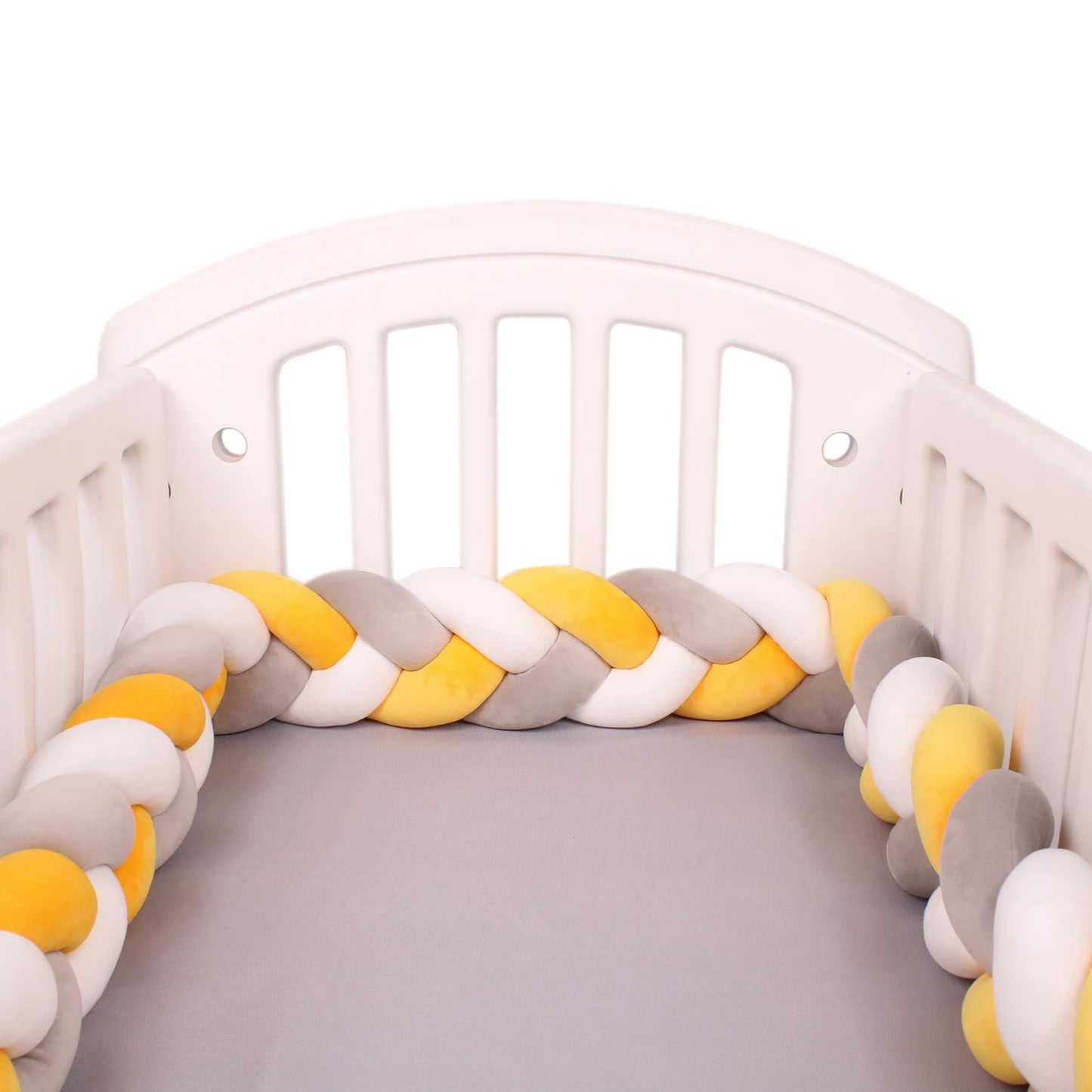 1-4 M Baby Bed Protector Infant Cradle Pillow Cushion Braid Knot Bumper Crib Bumper Room Decor Tresse Tour De Lit Bebe