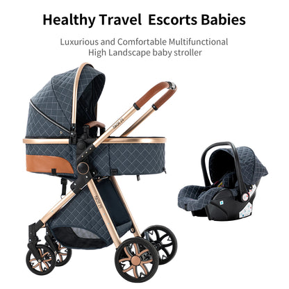 3-in-1 Baby Stroller Baby High Landscape