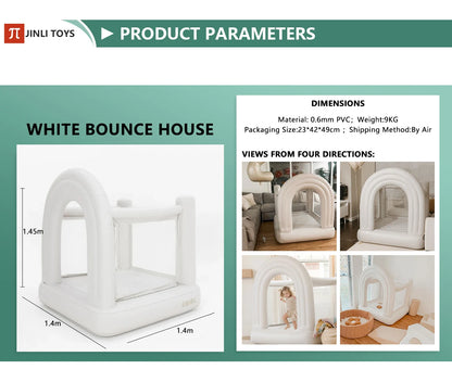 Rainbow Inflatable Castle Birthday Gift Suitable For Ages 1-6  Indoor/Outdoor Use European Stock, Ships 5-7 Days Christmas Gift