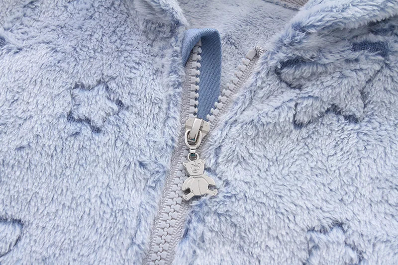 Soft Newborn Baby Clothes Flannel Autumn Winter Baby Boys Girls Jumpsuit Cartoon Newborn Bodysuit Warm Rompers for Babies 0-12M