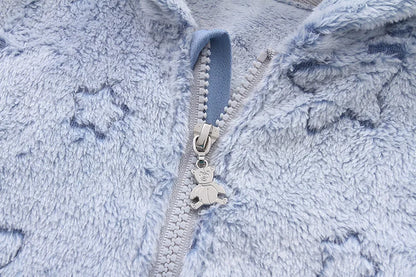 Soft Newborn Baby Clothes Flannel Autumn Winter Baby Boys Girls Jumpsuit Cartoon Newborn Bodysuit Warm Rompers for Babies 0-12M