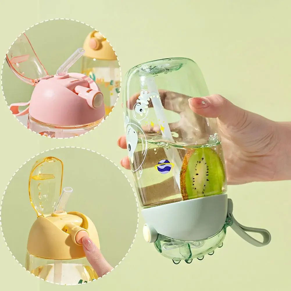 JIRO 600ML Childrens Water Bottle for School