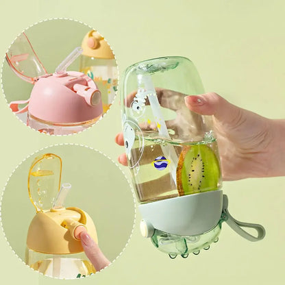 JIRO 600ML Childrens Water Bottle for School