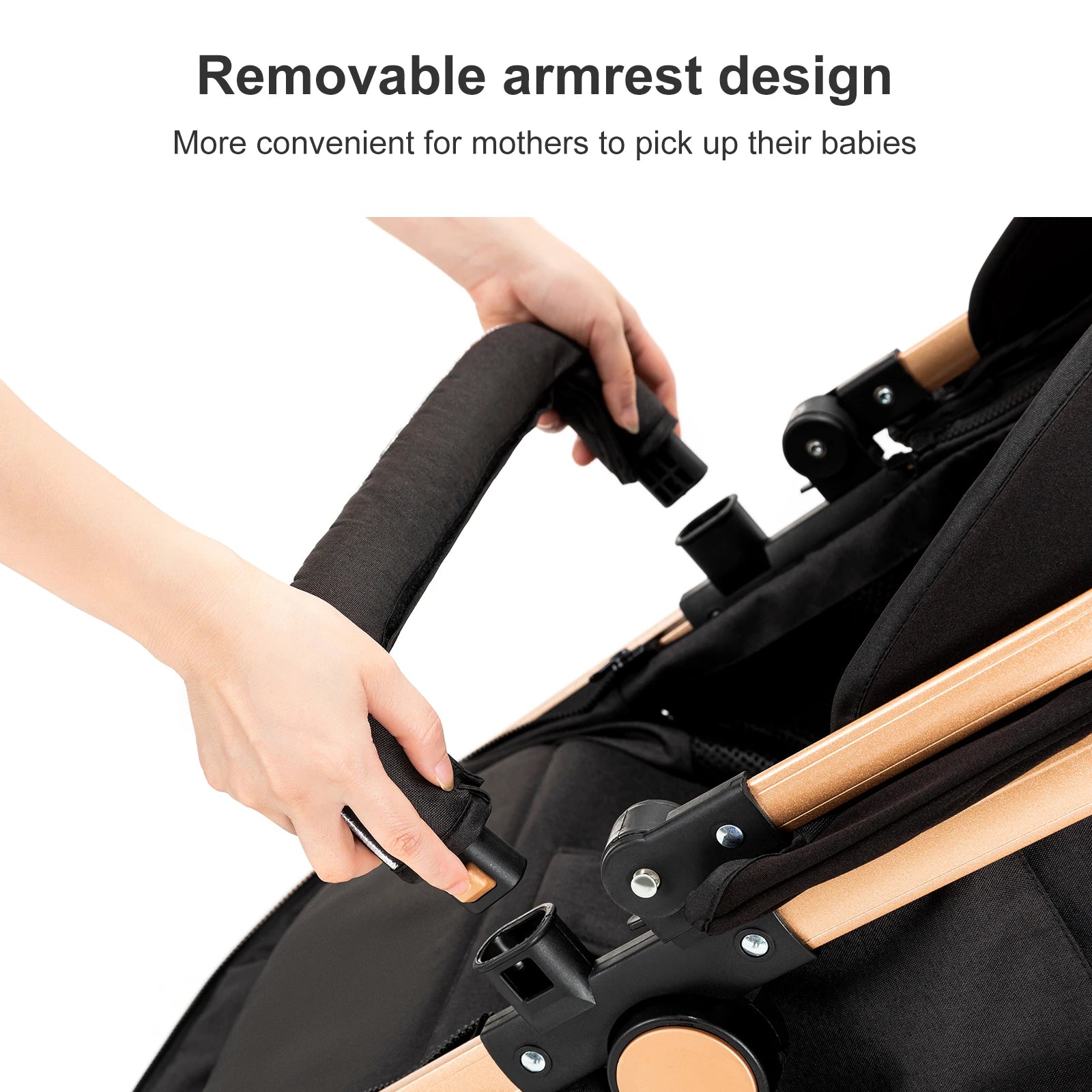 Your All-in-One Travel Solution: 3-in-1 Lightweight Stroller & Pram for All Terrains, Suitable from Birth with Easy Compact Fold by Baby Paradise