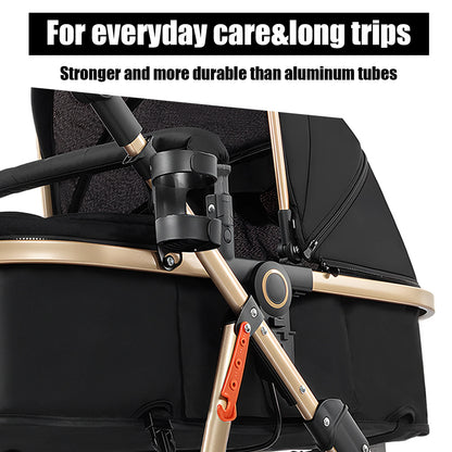 3 in 1 Baby Stroller Prams Lightweight Stroller Compact Foldable Stroller Newborn Stroller Travel System Pushchair Baby Buggy