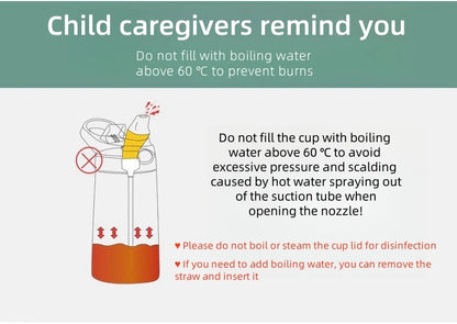 480ML Baby Feeding Cup Leakproof Water Bottle