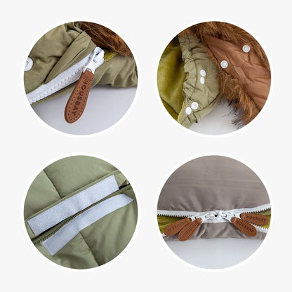 Winter Baby Stroller Footmuff 0-36 Months Windproof Warm Envelope For Universal Pram Outside Travel Baby Stroller Accessories