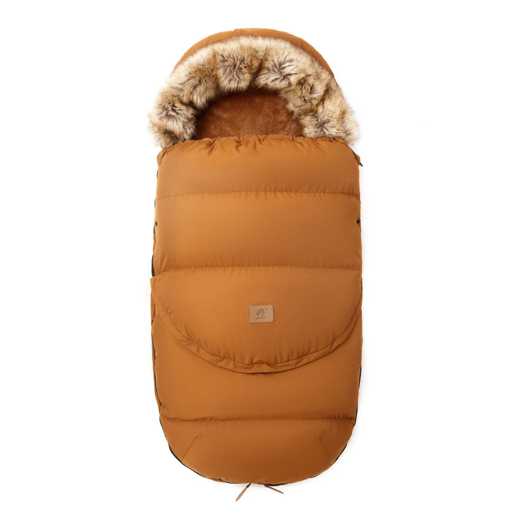 Winter Windproof Fur Collar Removable 2 Styles Footmuff 0-36 Months For Cart  Newborn