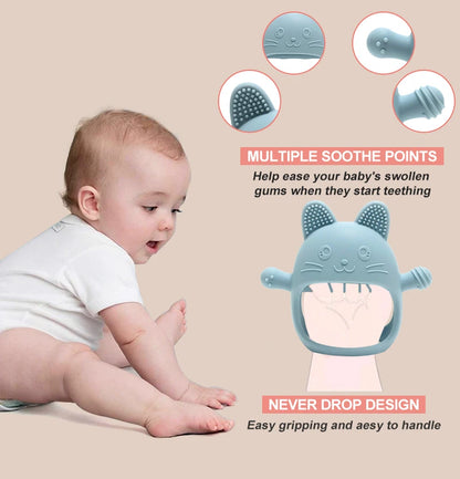 Never Drop Silicone Teething Toys for Babies